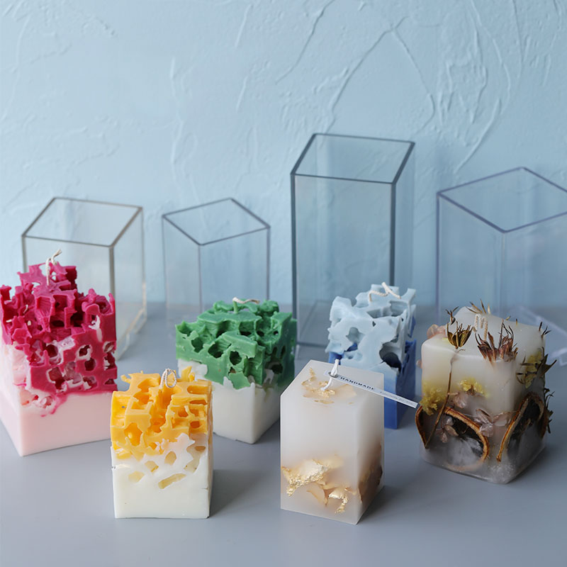 Candle Making Kit Diy - Moule à bougie colonne rectangulaire carrée