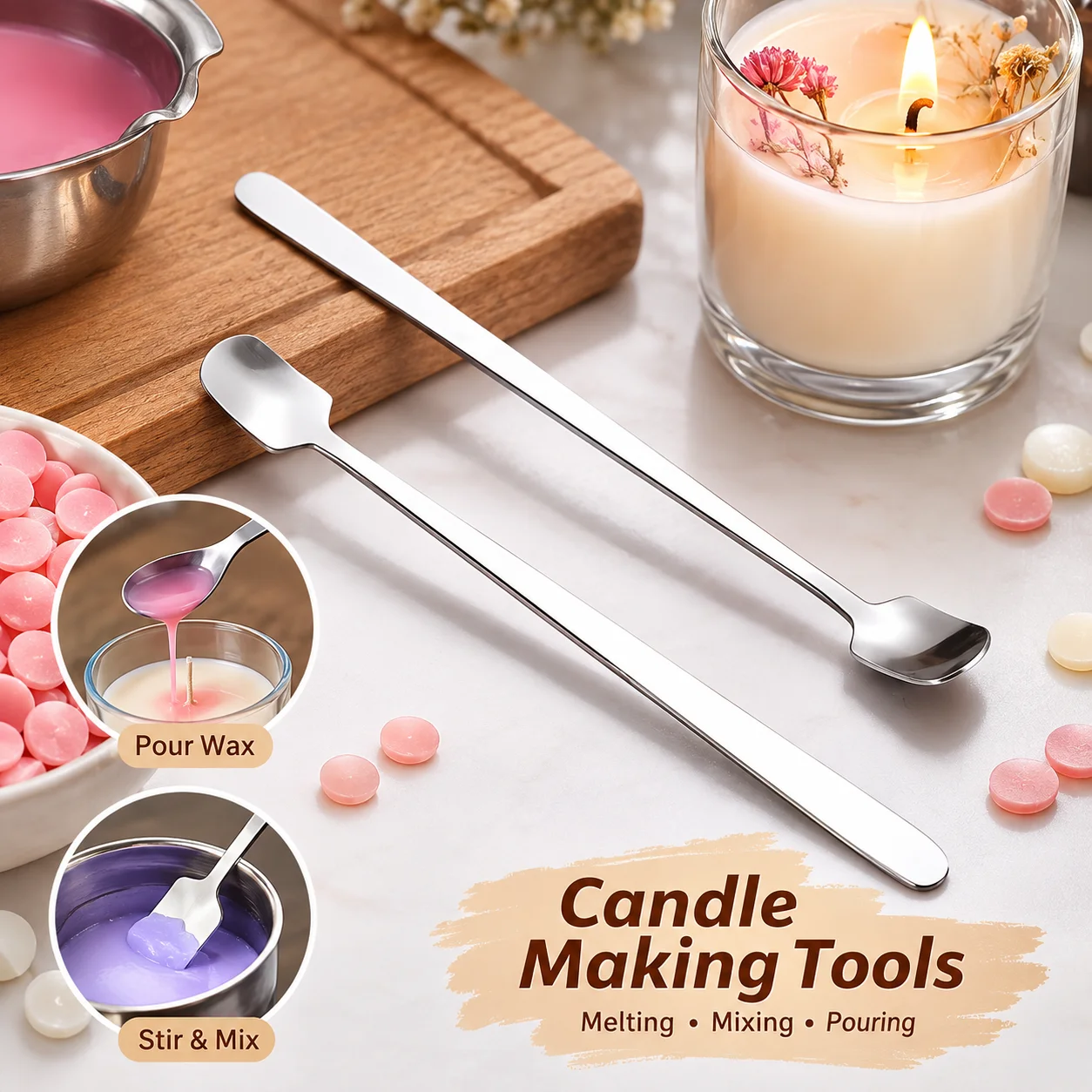 Ensemble de cuillères à bougie - Candle Making Kit Diy avis et prix
