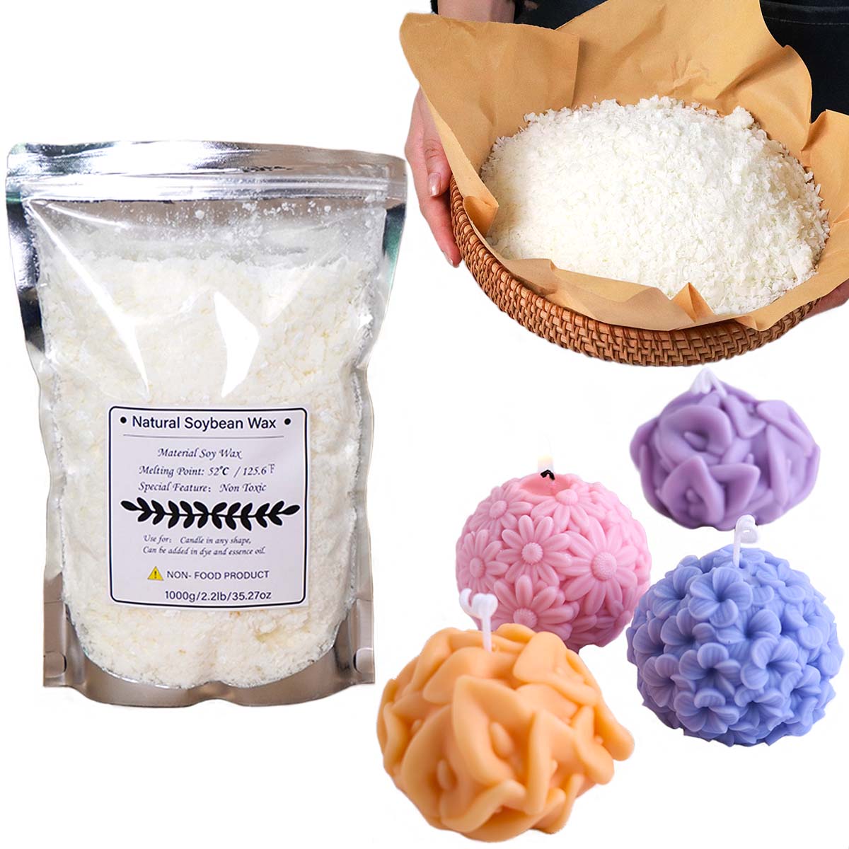 Flocons de cire de soja nature - Candle Making Kit Diy avis et prix